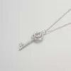 Swarovskis Halskette Designer Schmuck Frauen Original Qualität Luxus Mode Anhänger Springer Herzschlüsselkette Kristall Schlüsselkette Knochenkette wird niemals verblassen