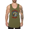 Camas de tanques masculinos Los Pollos Hermanos Funny Fitness Fitness Fitness Tank Tops Mens Bodybuilding Sport Slveless Camiseta Cotton Gymy Gym Running Y240507