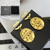 Luxus 18K Gold-plattierter Ohrringe Brand Designer Klassisches ovales Design Charmanter Frauenohrringe hochwertige Geschenke luxuriöser Ohrringe mit Box Geburtstagsfeier