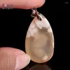 Подвесные ожерелья мода Diy Charm Женщины Man Natural Cherry Blossoms Agate Stone Slide Healing Crystal для украшения ювелирных изделий YS705