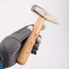 Hammer Fitter Hammer Polished Wood Soll Manuseio curto martelo de ferro redondo e de cabeça plana pequena Ferramenta de hardware manual do trabalho escolar de martelo