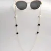 Brillenketten mit Brillenkette Kettenperle Kristall vier Blattbrillen Brillenhalter Sonnenbrille Retainerinnen Halsmaske Hangeseil