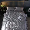 Bedding sets Bedding supplies artificial silk luxury down duvet cover set extra large down duvet cover set J240507
