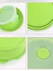 Silicone Silicone Folding Lunch Box Circulaire Bento Preservation Instant Noodle Bowl Picnic Outdoor Portable