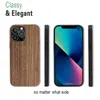 Mobiele telefoonses Walnut Wood Curving Tree Soft Rubber Cushioning Shock Absorber Elastic Scratch en Anti-Collision Protection voor iPhone 11