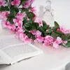 Fiori decorativi ghirlande rosa rosa artificiale fiore artificiale cesto appeso fiore orchide simulazione fiore finta decorazione per feste di nozze di San Valentino