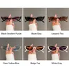 Sunglasses 1PC Vintage Small Half-frame Cat Eye For Women Men Trendy Y2K Style Sun Glasses Retro Fashion Shades Eyewear