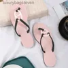 Fashion originele H Designer Slippers Zomer Nieuwe H Slippers Dames Sandalen Varken Varken Neuclip Teen Flip Flop Grote platte sandalen met 1: 1 Brand Logo