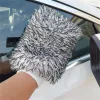 Handskar mjuk mikrofiber bilrengöring handskar auto beskriver ultra mjuk mitt galenskap tvättmitt lätt att torrt biltvätthandskar bil rengöring verktyg