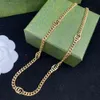 Gold Designer G Jewelry Fashion Collier Gift Mens Mens Long Letter Chains Colliers pour hommes Femmes Golden Chain Jewlery Party G238054C-6 8721