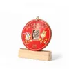 Calendário 2024 Ano da Dragon Table Decoration redonda Solid Wood Desk de calendário Business Office Calendário Criendar Creative Chinese Style Calendário