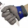 Handschoenen LPRed 1 PC Gesneden resistente roestvrijstalen handschoenen Werkveiligheid Handschoenen metaalmesh Anti -snijd