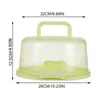 Bouteilles de rangement Cake Cake Box Candy Board Food Transport Clear Cupcake Grade Boîtes avec poignée de couvercle transparent