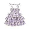 Robes de fille focusnorm 0-3y Toddler bébé filles filles d'été princesse robe bandage sans manches