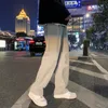 Pantalon de survêtement masculin hip-hop large jambe largement volée de survêtement pantalon pantalon décontracté goth pantalon de survêtement nature pour hommes m 240430