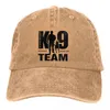 Bollmössor Summer Cap Sun Visor Belgian Dog K9 Team Unit Malinois Hip Hop Cowboy Hat toppade hattar