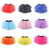 Tutu Kleid neue 16 Farben Baumwolle Tüll Rock Baby Girl Röcke Kleinkinder Kinder Tutu-Röcke 3-8 Jahre Pettiskirt Tutu Blackredpinkyellow Rock D240507