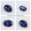 Gemystones en vrac 2x310x12mm 5a Grade Tanzanite Couleur bleu forme ovale zirconi étal