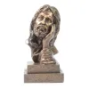 Sculture per la resina creativa Gesù Cristo per il busto di testa Statue antico Bronzo Finitura Meditazione Preghiera Scultura da collezione casa da collezione