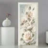 Autocollants Decal Decal Sticker Cover Wallper Wallpaper Home Entrance Entrance Entrance Decoration Auto-Adadhesive Photo on the Fridge Flowers