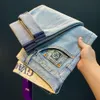 Fashion kleding zomer heren ware religieuze jeans voor mannen blauwe dunne high -end geborduurde bedrukte Harlan broek dunne fit kleine voeten heren broek heren ontwerpen