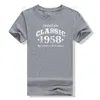 T-shirt maschile 65 anni Auto classica retrò 1958 Legend per maglietta del 65 ° compleanno Nato nel 1958 Citazione di 65 anni T-shirt Top Regal2405