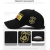 Ball Caps FS Trendy Black Gold Trucker Caps For Men Snapback Hip Hop Baseball Cap 3D Letter Cotton Summer Women Hat Casquette Homme 2024 Y240507