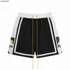 Rhude High End Designer Shorts pour Trendy High Street Summer Sunset Snowy Mountain Coumter Color Splicing Sports and Leisure Beach Séchage rapide Shorts Shorts avec 1: 1