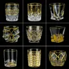 Gold-plated crystal Usquebaugh wine glass whisky glass XO whisky glass brandy sniffer Vasos personalized 240424