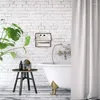 Tvättpåsar Badrumskläder Hämta vattentät vägg hängande förvaring fällbara linnetyg korgar bekväma tydlig toalettsticksväska för hemmet