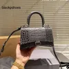 Balencig Le Cagole Handbag Designer Designer Evening Fashion Cross Cross Bod Body Body Small Crocodile Le cuir totes Femmes sacs à main portefeuille Luxury Pu Femme Purs 9z