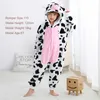 Pyjamas Kigurumi Cow Onesie Childrens Pyjamas Tier Cartoon Decke Pyjamas Babykleidung Winter Jungen und Mädchen Riesen Setl2405