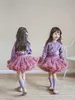 tutu Dress Hot Sale girls childrens clothing TUTU half skirt full mesh yarn wide waist ballet cute princess puffy Ball Gown skirt d240507