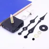 Uhren 1 Set DIY Wanduhr Bewegung Zubehör Uhr Reparaturteile Kits Mechanismus Schwarzer langer Spindelersatz