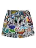 3D Anime Castle Digital Print Oversized strandbroeken voor heren zomer casual ademende sport shorts