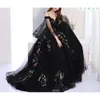 A Strap Prom Sleeveless Spaghetti Line Dresses Flower Lace Appliques Long Sleeves Evening Dress Beach Robe De Soiree Party Pageant Wear Custom Made ppliques