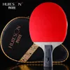 Huieson Pro 9 Star Table Tennis Racket 7Ply ALC Double Pimples-in Rubber Ping Pong Paddle FL CS Handle with Case 240507