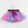 Sukienka Bpyh Tutu Toddler Girls Tutu spódnica kwiat plisowana księżniczka spódnice krótkie spodnie pod dziećmi 2 3 4 5 6 -letnia elastyczna spódnica mini D240507