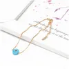 Charm Bracelets S2333 Fashion Jewelry Turkish Symbol Evil Eye Bracelet Resin Blue Eyes Bead Chain Drop Delivery Dh0C5