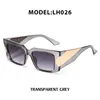 패션 큰 프레임 선글라스 박스 선글라스 유럽과 미국 MD 네트워크 레드 ins ake wide leg metal men and women sunglasses