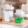 Storage Bottles Grains Measuring Detergent Food Container 1100/1800/2300ml Spout Multi-use Rice Laundry Dispenser Pour Cup Powder