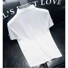 メンズTシャツ夏の新しい豪華なポロTシャツメンズビジネスファッションルーズボタンラペル通気性短い紳士M-4XL H240506