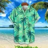 Camicie casual maschile cocco cocco camicia hawaiane maniche corta spiaggia floreale plus size abbigliamento