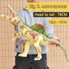 Inne zabawki 78 cm Dinosaur Model Zabawa Duże tyranozaurus Rex Cork Doll Velociraptor Park Park Shark Dinosaur World Childrens Toyl240502