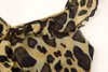 Casual Dresses Leopard Print Slip Dress Woman Ruffle Midi For Women Summer Backless Long Chiffon Sexy Evening
