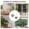 Garden Decorations Portable Crystal Rainbow Makers 2pcs Glass Heart Sun Catcher Pendants For Love Pendant Car Plants And Festive Displays