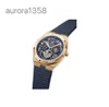 Eeuwige kalender Fijn staal Rose Pink Gold Gold Men's and Women's Fashion Watch
