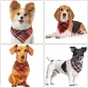 Kleding driehoekige huisdierbandana's voor katten en honden sjaal Kerchief honden slabbetjes wasbare meid dog bandanas katoen geruite honden bandanas