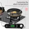 Mätare digital kötttermometer för matlagning av dubbla sonder 23S Instant Read Möttermometer med magnetlarm och flasköppnare LCD