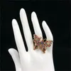 Designer Schmuckset Vintage Bunte Backstein Schmetterling Halskette Mode alles mit dem gleichen Armband Bolzen Ring Set